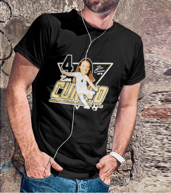 Zoe Cuneio #4 Purdue Boilermakers Soccer Player Cartoon T-Shirt