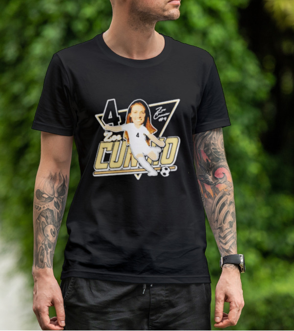 Zoe Cuneio #4 Purdue Boilermakers Soccer Player Cartoon T-Shirt