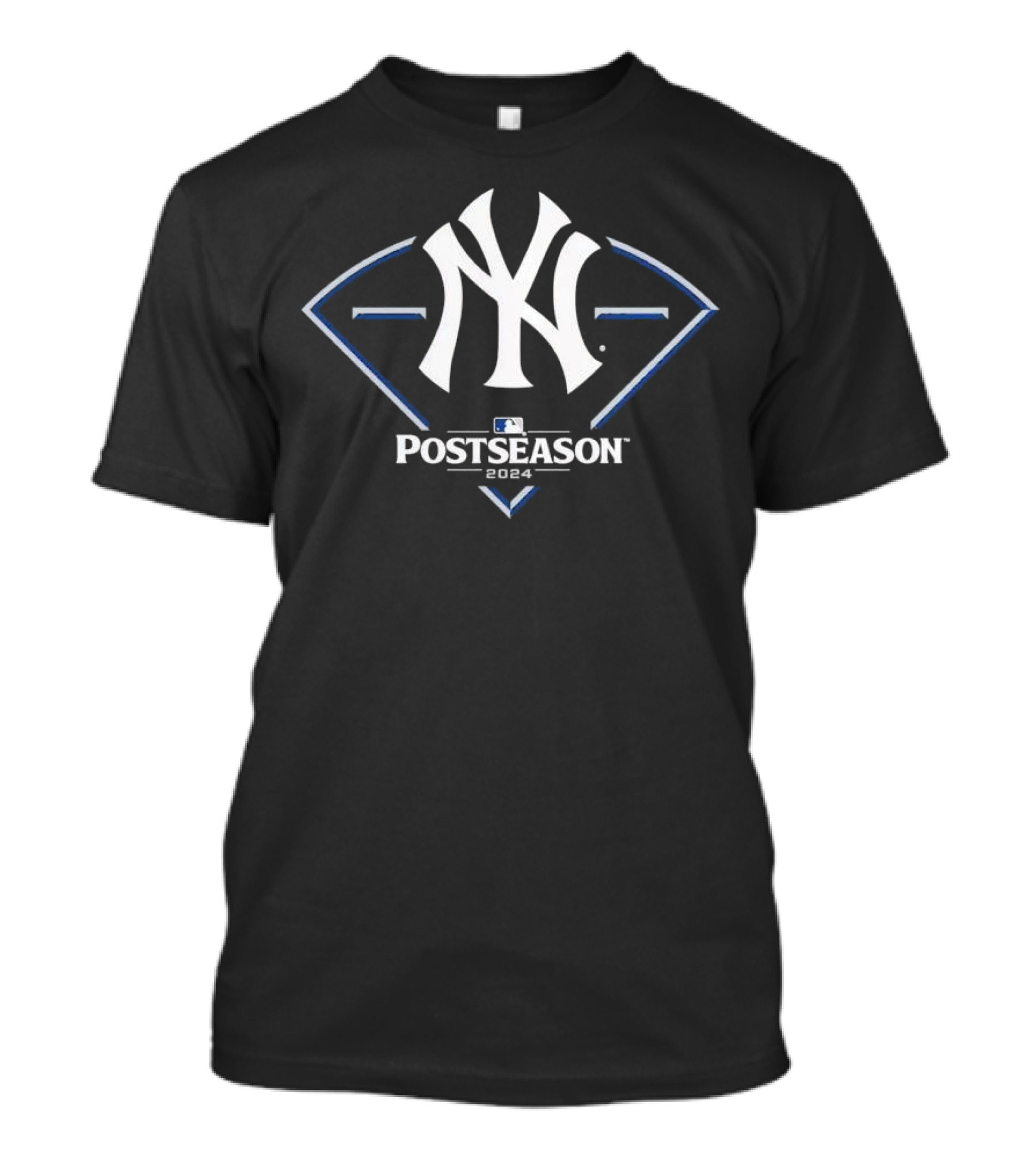 New York Yankees 2024 MLB Postseason NY Logo Diamond T-Shirt