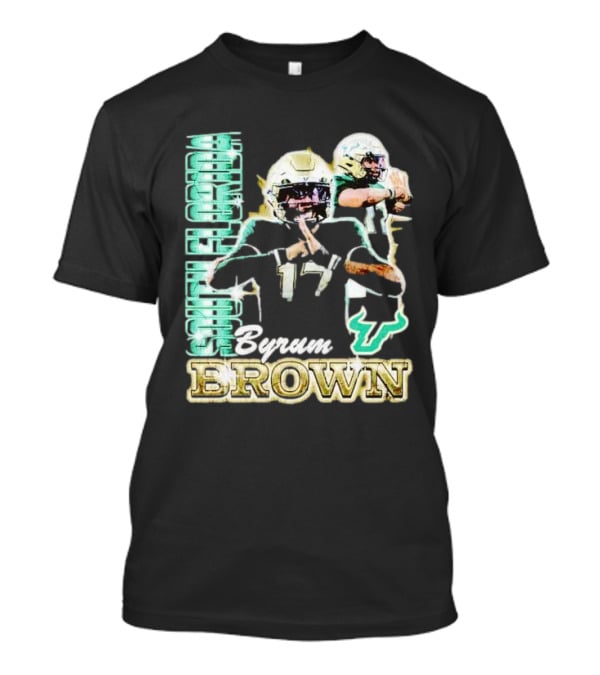 Byrum Brown South Florida Bulls Football T-Shirt