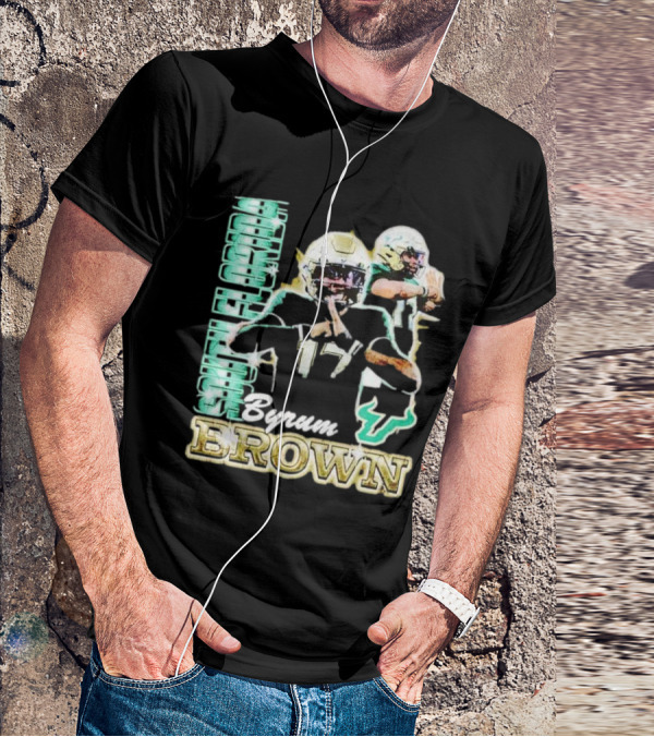Byrum Brown South Florida Bulls Football T-Shirt