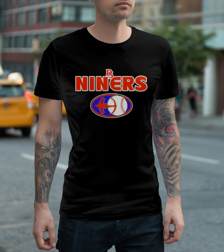 DS Niners Baseball Sports Team Emblem T-Shirt