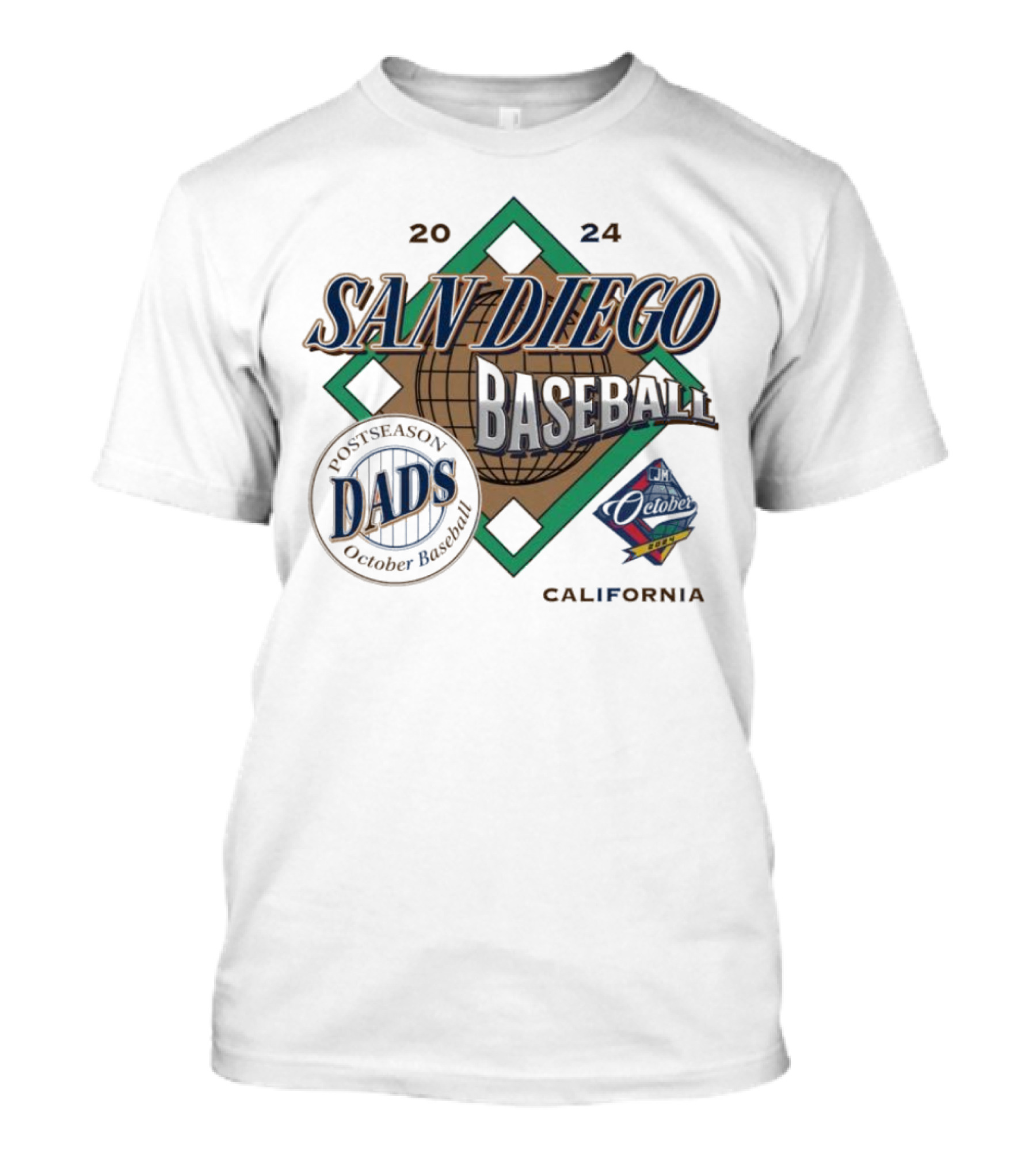 October Postseason San Diego California 2024 Baseball Padres T-Shirt