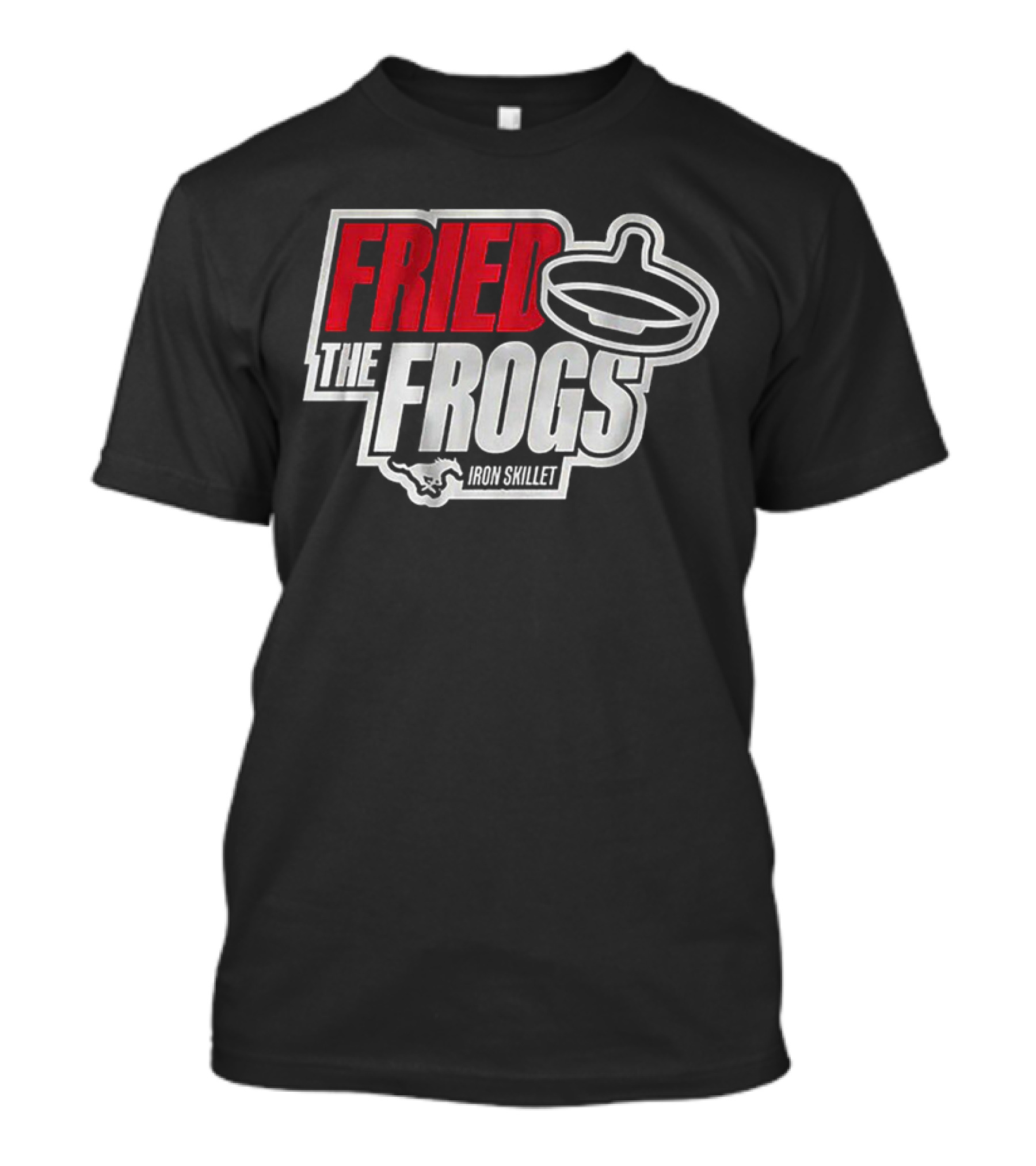 FRIED THE FROGS IRON SKILLET SMU Football T-Shirt