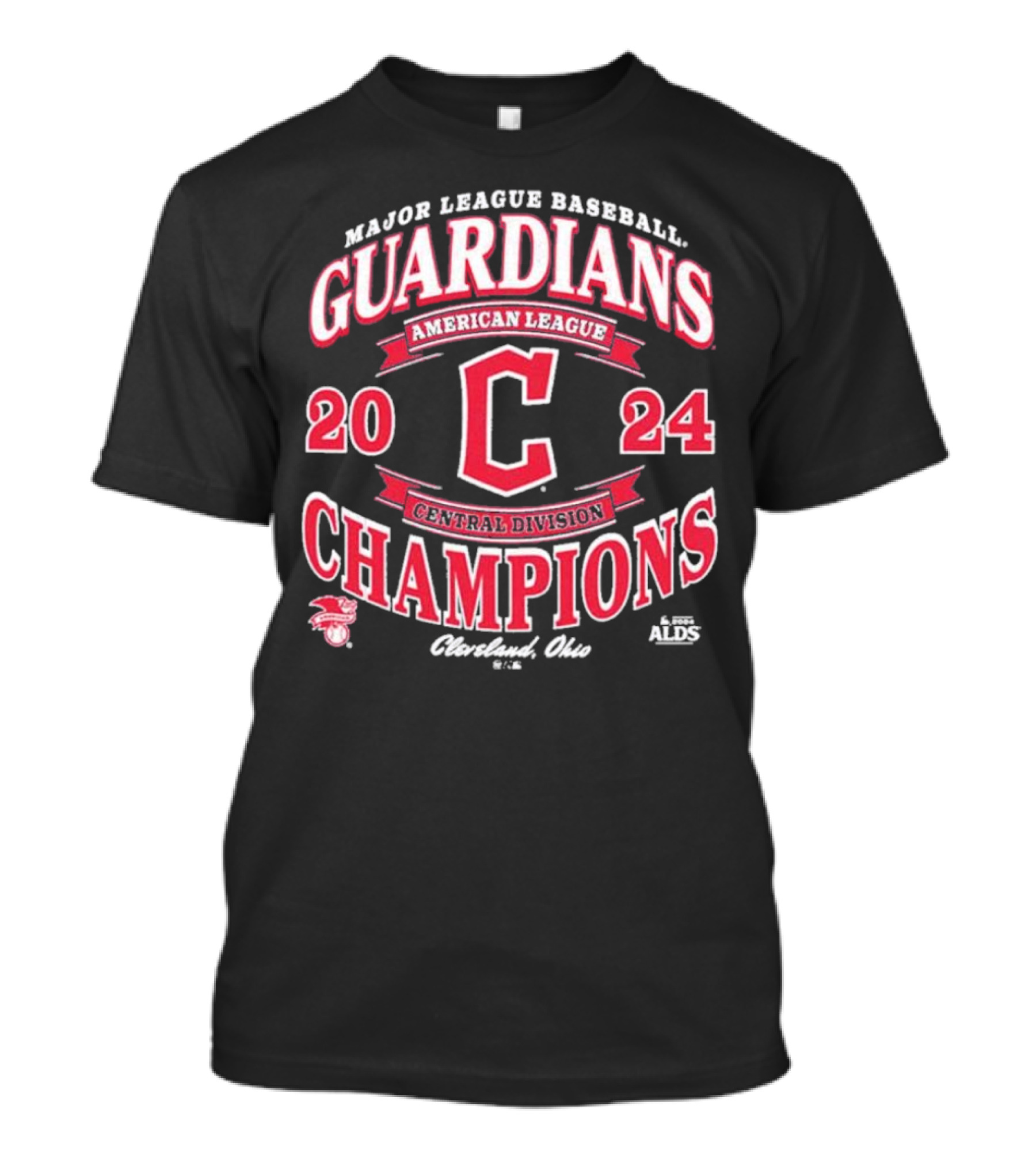 Major League Baseball Guardians 2024 American League Central Division Champions Cleveland Ohio T-Shirt