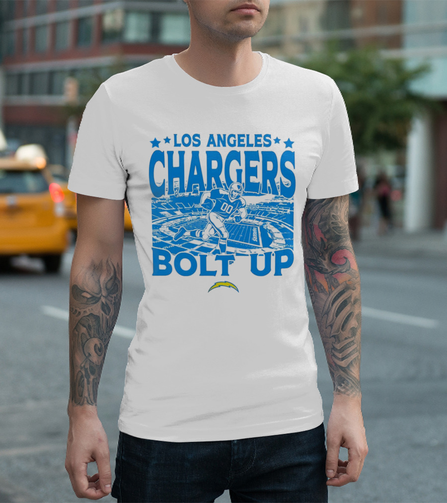 Los Angeles Chargers Bolt Up Gameday Football Stadium T-Shirt