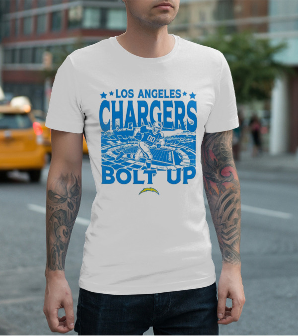 Los Angeles Chargers Bolt Up Gameday Football Stadium T-Shirt