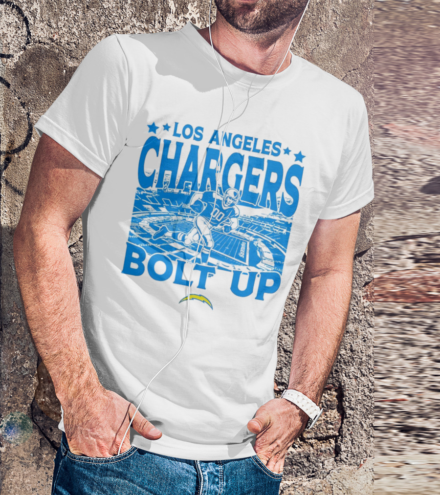Los Angeles Chargers Bolt Up Gameday Football Stadium T-Shirt