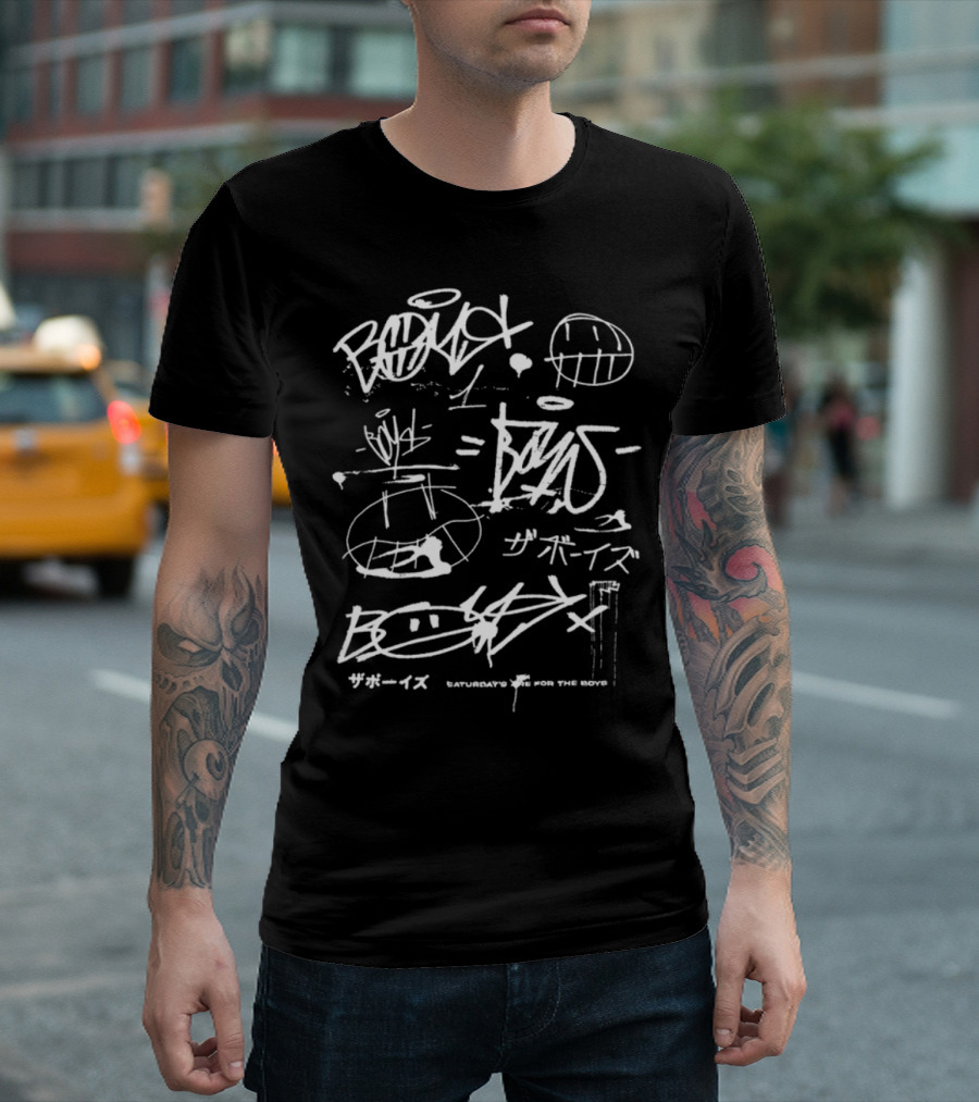 Boys Street Vandal Saturdays Are For The Boys Graffiti T-Shirt