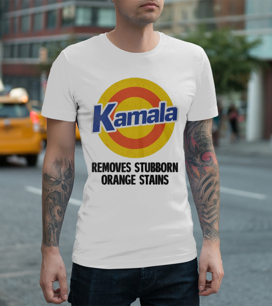 Kamala Removes Stubborn Orange Stains T-Shirt