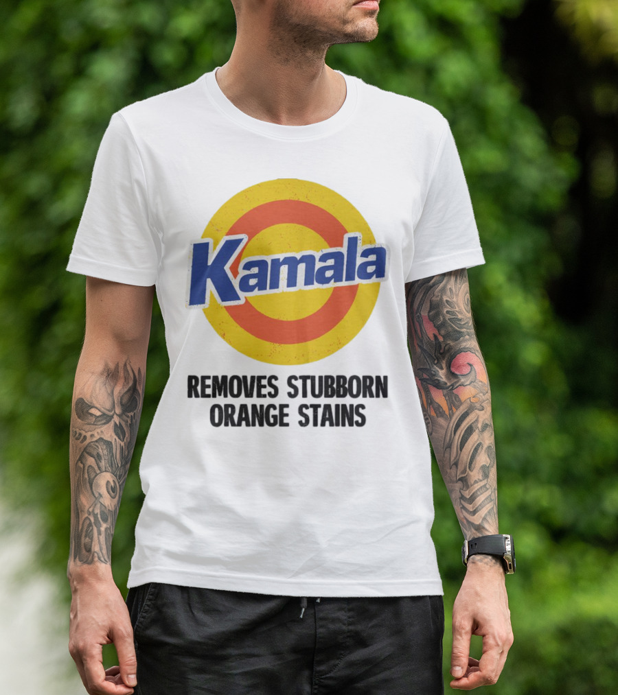 Kamala Removes Stubborn Orange Stains T-Shirt