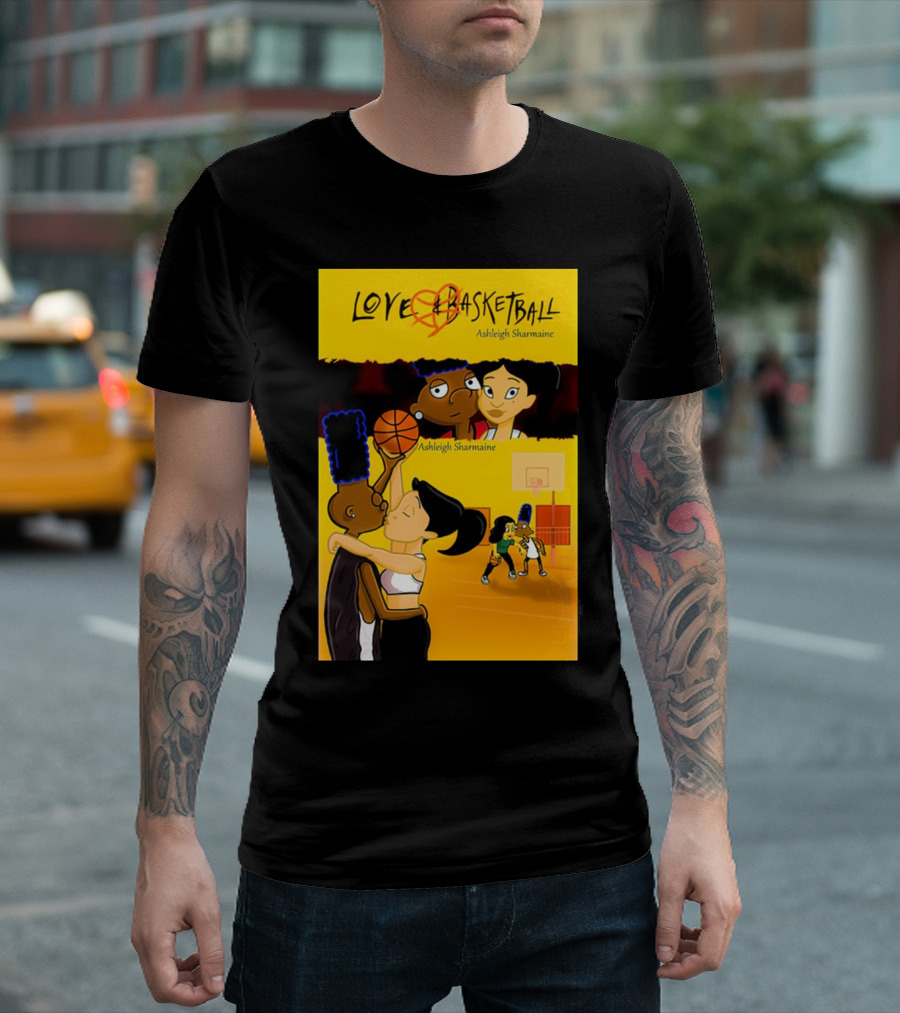 Love And Basketball Ashleigh Sharmaine Animated Romance Sports T-Shirt