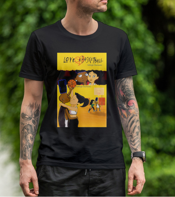 Love And Basketball Ashleigh Sharmaine Animated Romance Sports T-Shirt