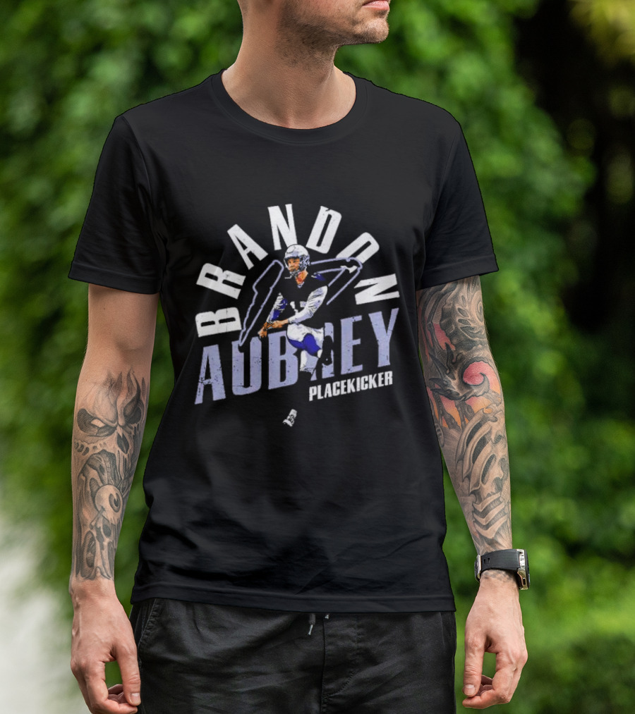 Brandon Aubrey Dallas Cowboys Placekicker Football Action T-Shirt