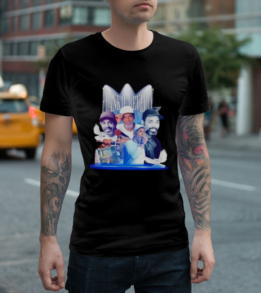 Frankie Beverly Vintage Collage Legend Spotlights Doves T-Shirt