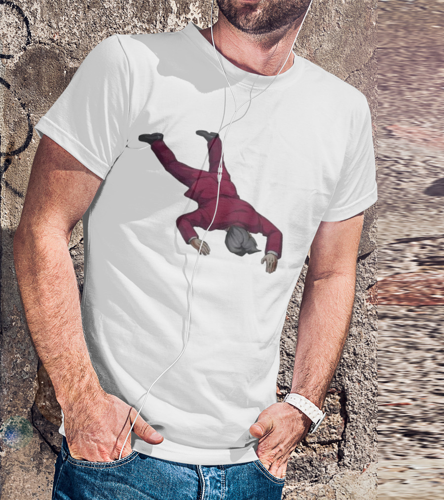 Ace Attorney Investigations Collection Miles Edgeworth Faceplant Pose T-Shirt