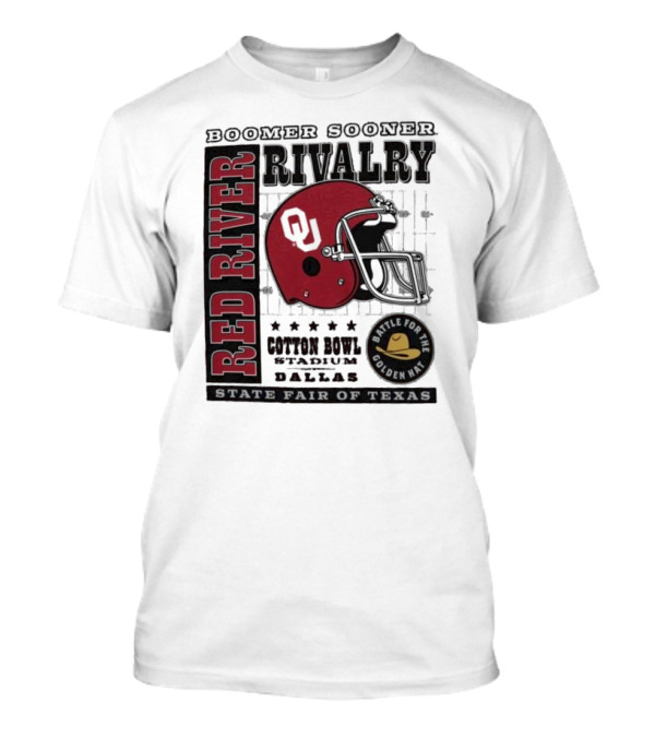 Boomer Sooner Red River Rivalry Cotton Bowl State Fair Of Texas Battle For The Golden Hat T-Shirt