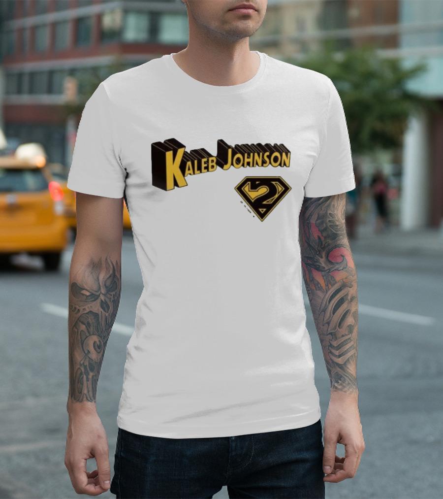 Kaleb Johnson Superman Style Logo Retro T-Shirt