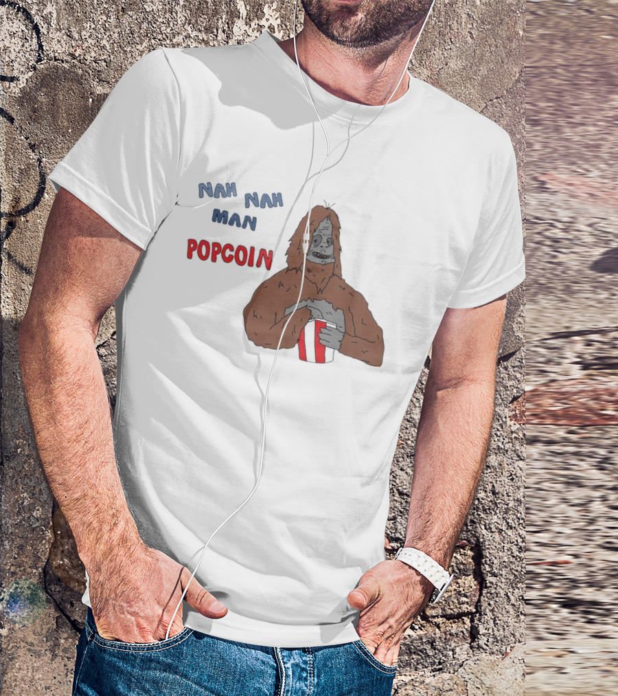 Nah Nah Man Popcorn Ski Wiz Joke The Big Lez Show T-Shirt