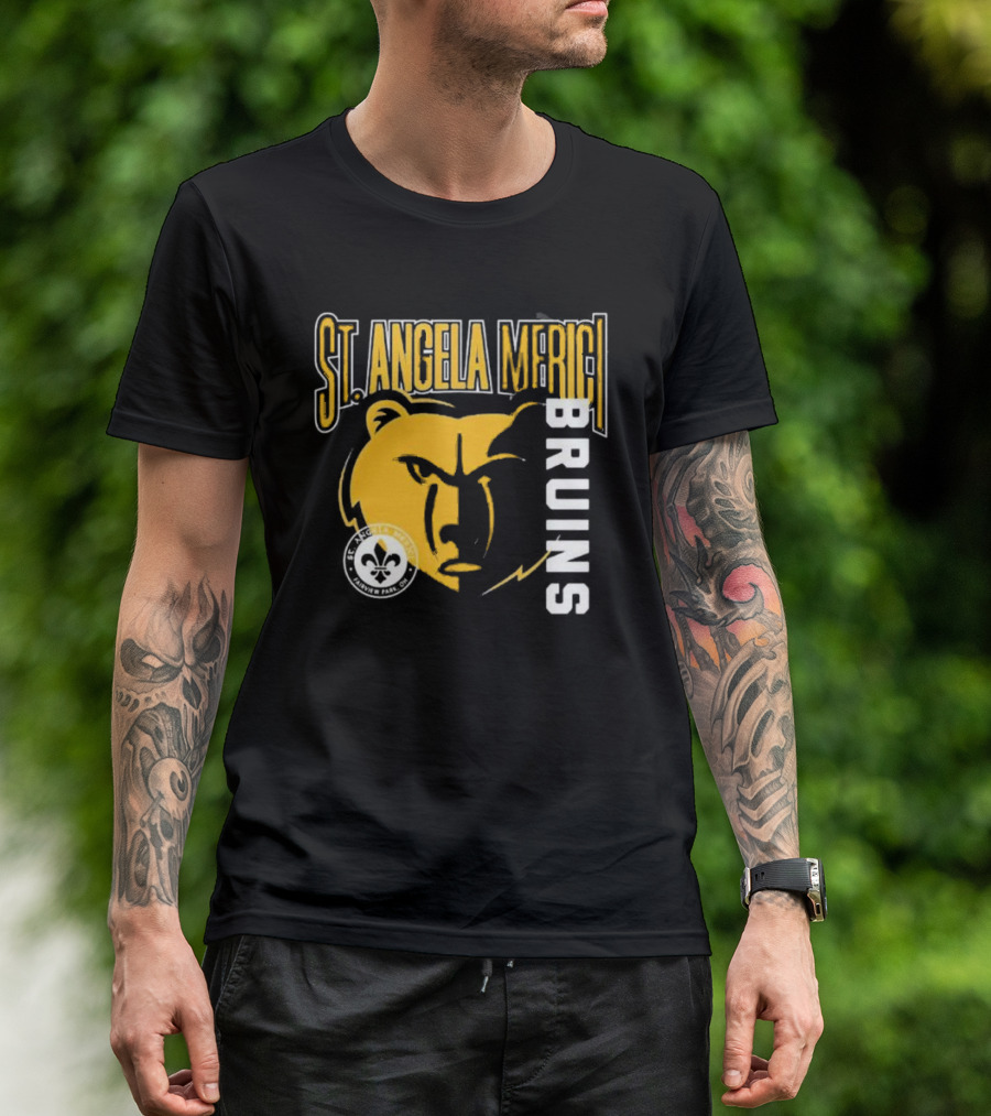 St. Angela Merici Bruins Bear Logo Normandy Park Ohio T-Shirt