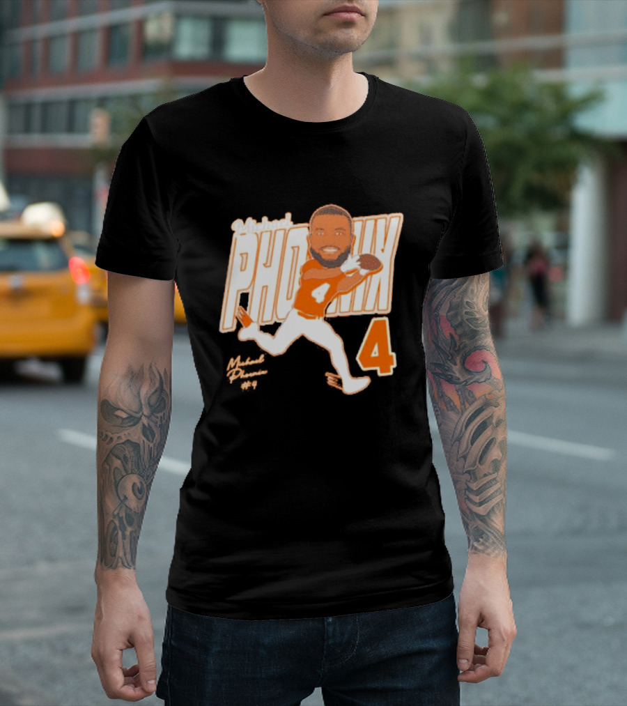 Michael Phoenix #4 Sam Houston Bearkats Signature Player Cartoon T-Shirt