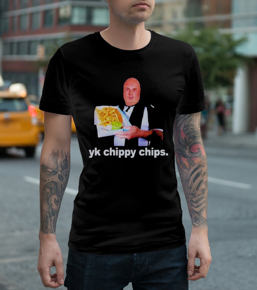 Cole Palmer YK Chippy Chips Dude Holding Fries T-Shirt