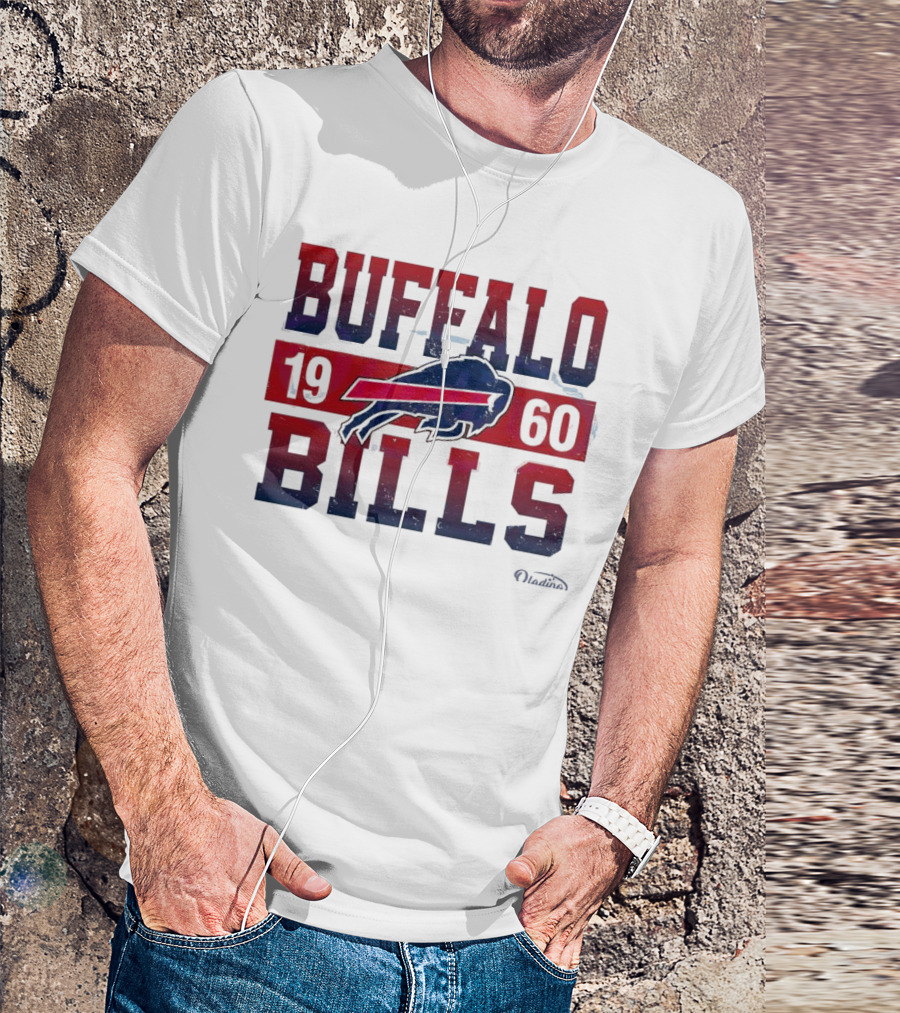 Buffalo Bills 1960 Retro Vintage Football Logo New Era T-Shirt