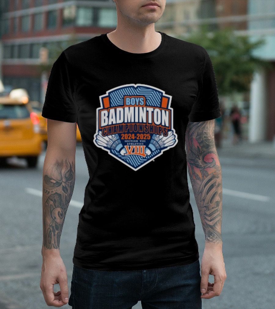 Boys 2024-2025 Section VIII Athletics Badminton Championships T-Shirt