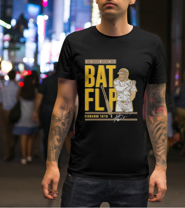 El Nino Bat Flip Fernando Tatis Jr. Signature San Diego Padres T-Shirt
