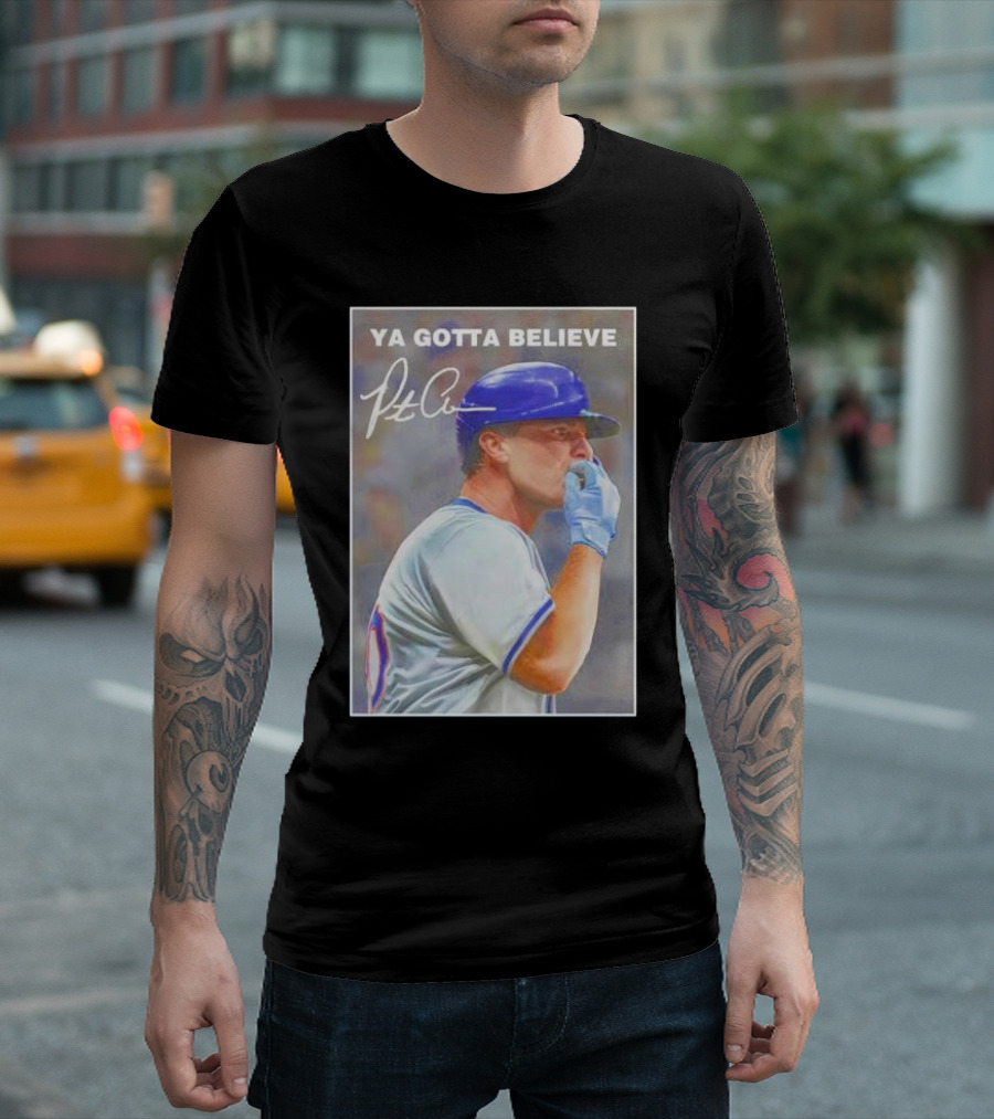 YA GOTTA BELIEVE Pete Alonso New York Mets Signature Chef's Kiss T-Shirt