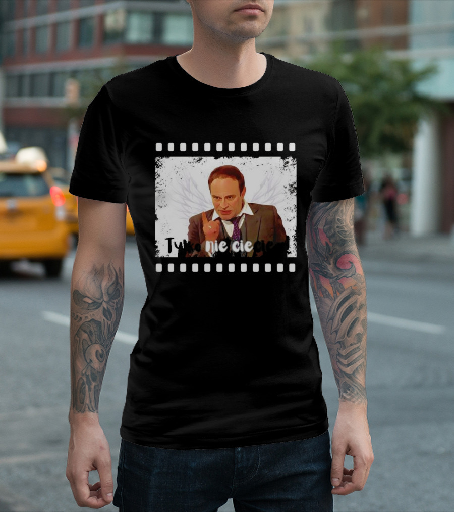 Tylko Nie Cieciem Stanisław Anioł Filmstrip Winged T-Shirt