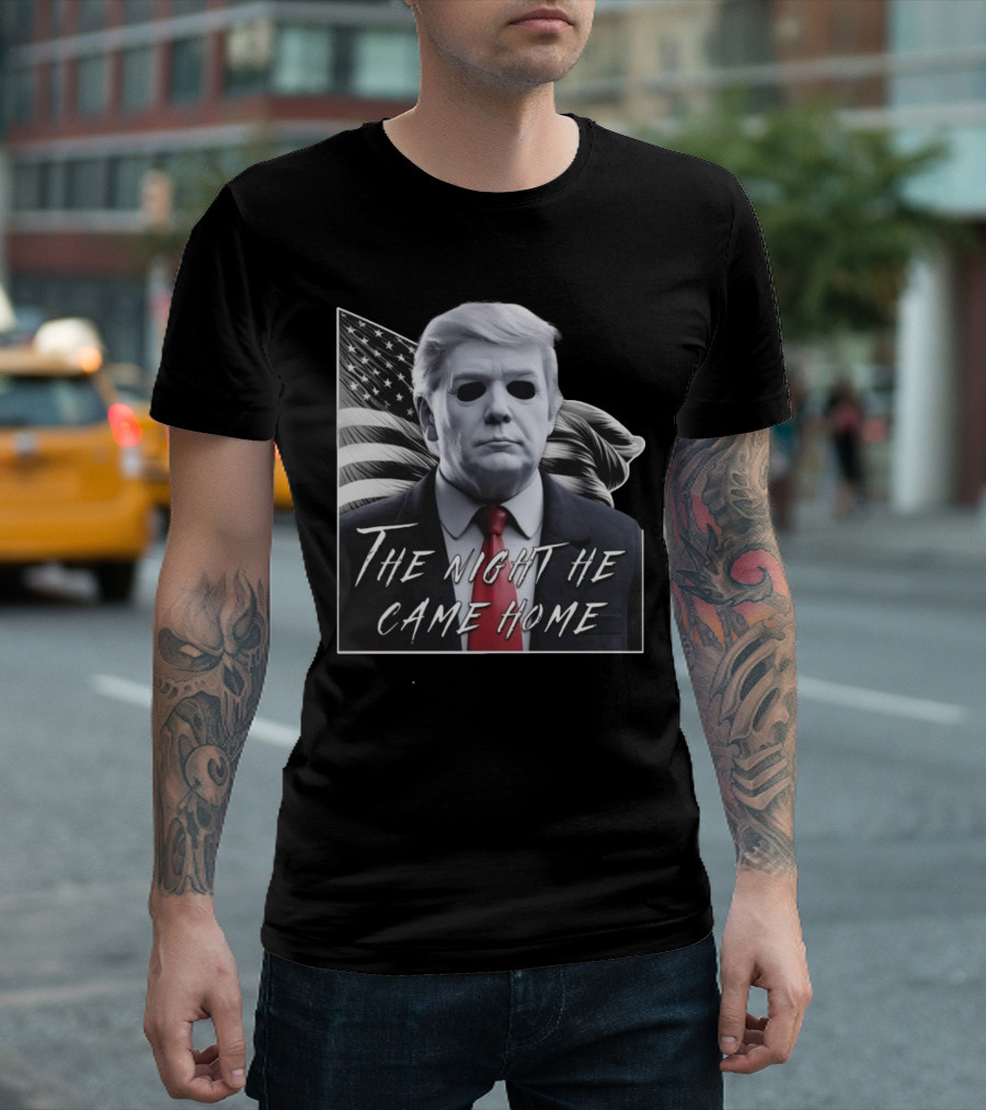 Donald Trump Michael Myers Halloween Mask The Night He Came Home Election T-Shirt
