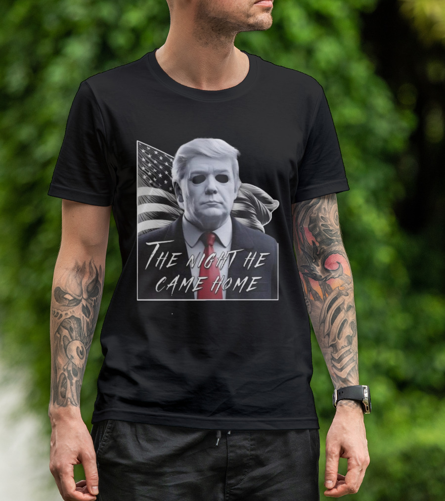 Donald Trump Michael Myers Halloween Mask The Night He Came Home Election T-Shirt