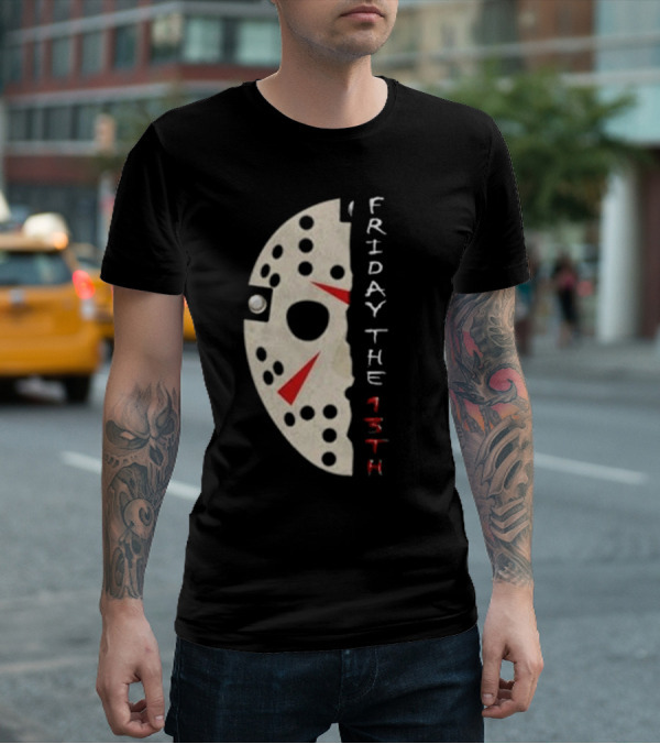 Jason Voorhees Mask Friday The 13th Vintage T-Shirt