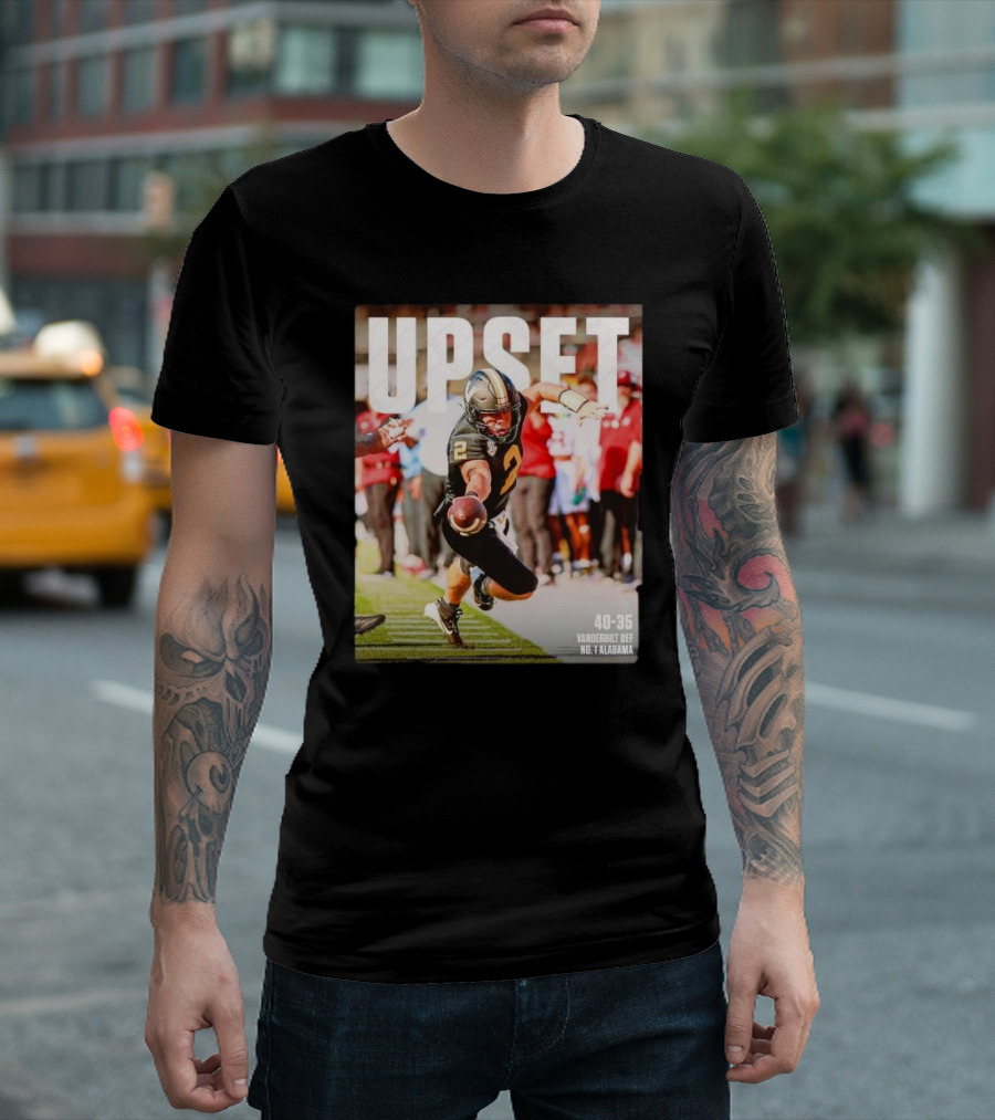 Upset 40-35 Vanderbilt Def No 1 Alabama T-Shirt