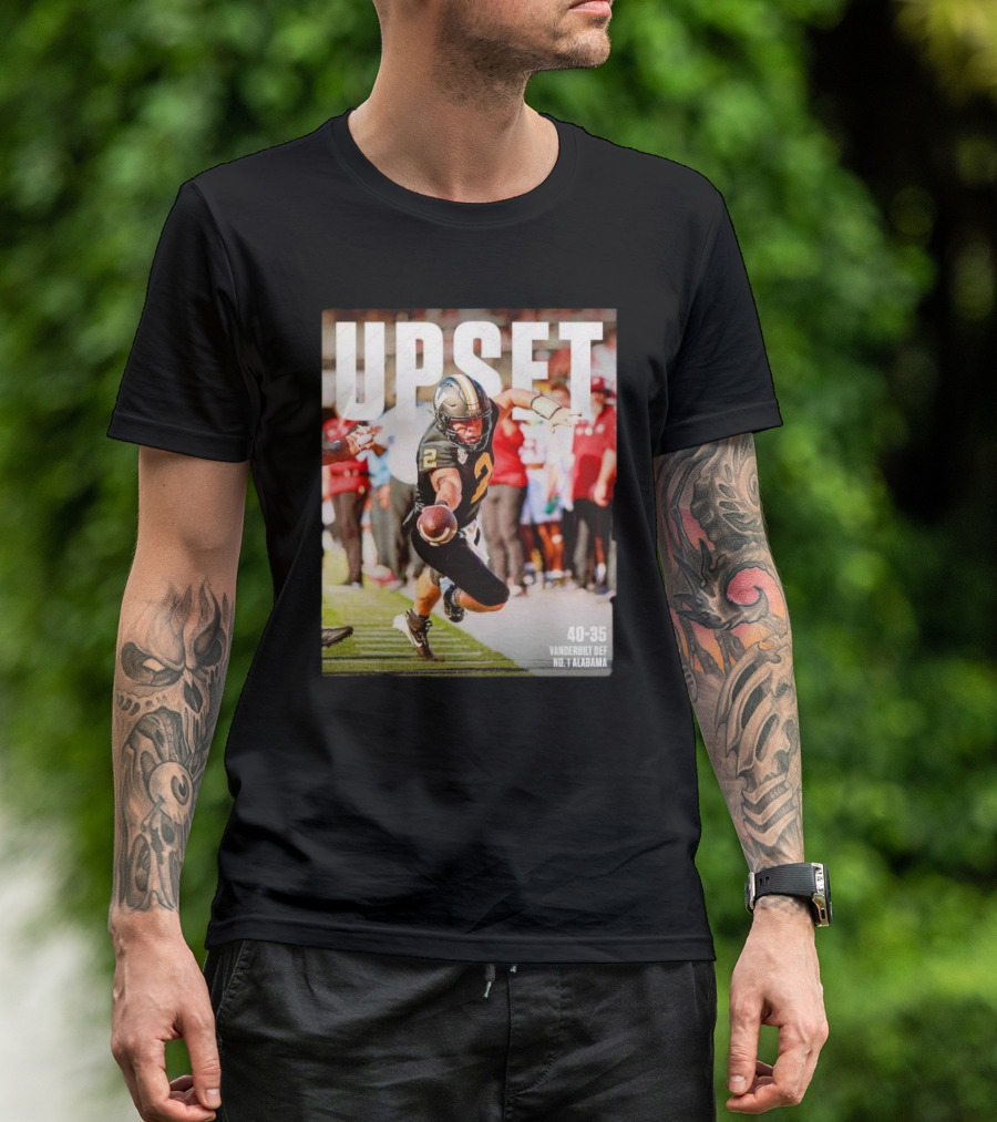 Upset 40-35 Vanderbilt Def No 1 Alabama T-Shirt