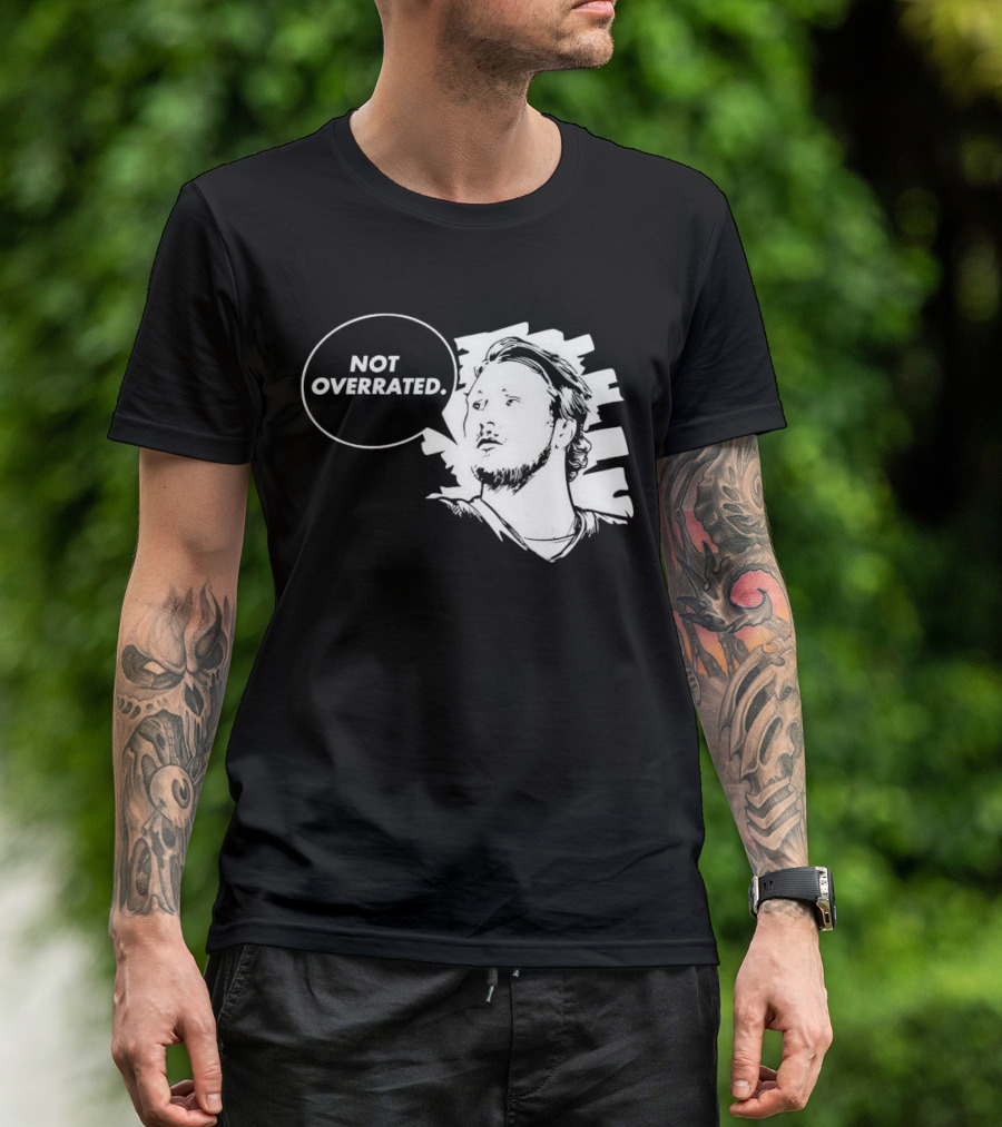 Buffalo Bills Josh Allen Not Overrated Speech Bubble T-Shirt