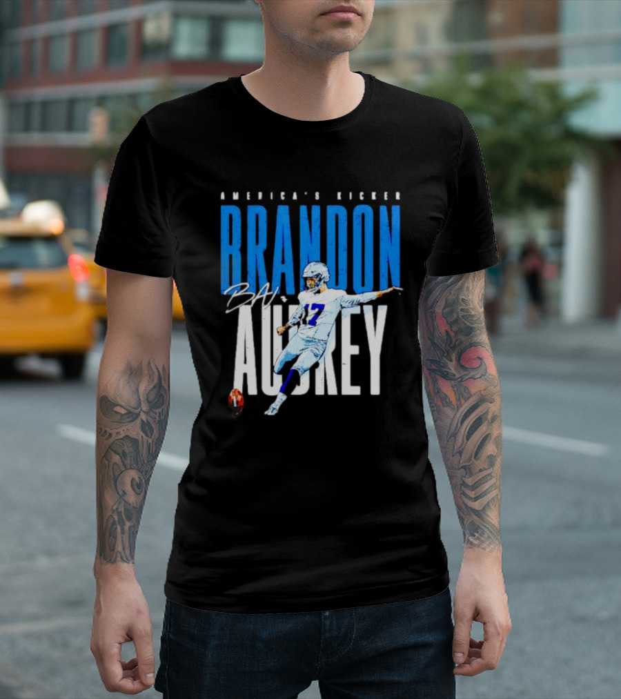 America's Kicker Brandon Aubrey Dallas Cowboys Signature T-Shirt