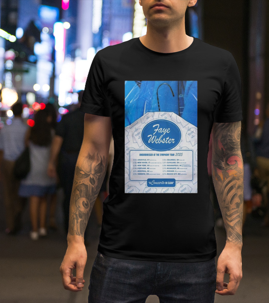 Faye Webster Underdressed At The Symphony Tour 2025 Dates And Locations Concerto In Clean T-Shirt