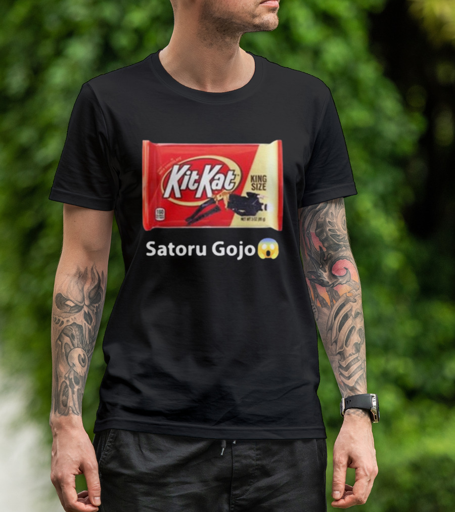 Mr. Goofy Ahh Kit Kat Satoru Gojo King Size T-Shirt