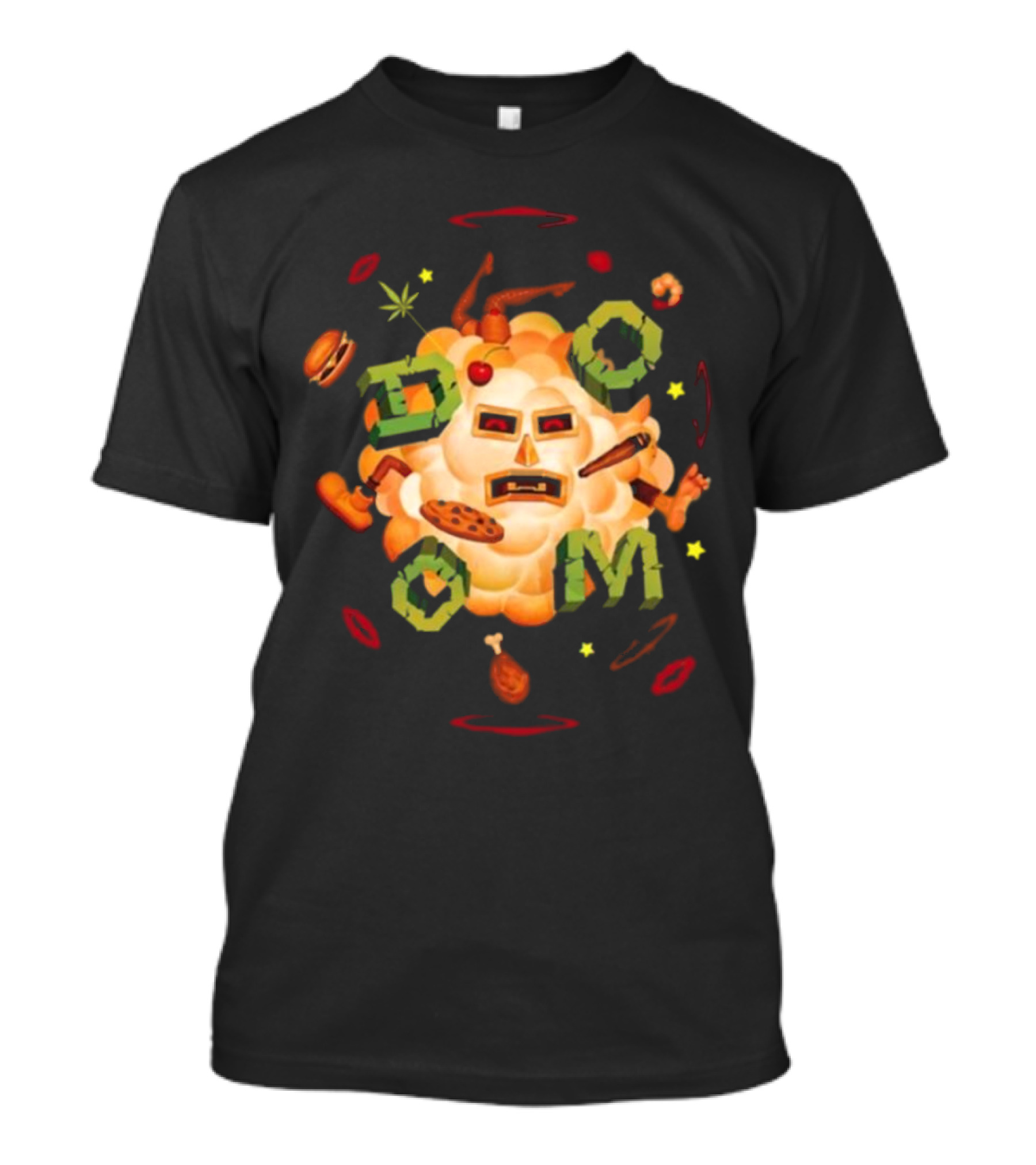 MF DOOM Food Fight Cloud Mask T-Shirt