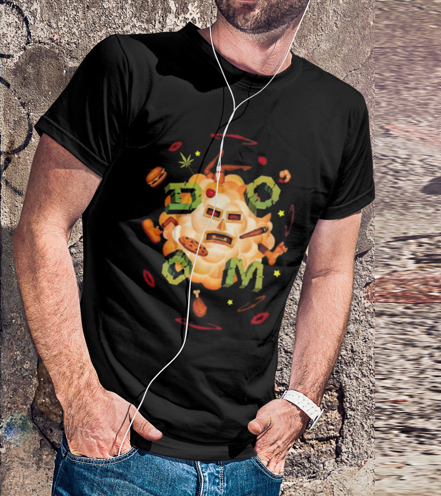 MF DOOM Food Fight Cloud Mask T-Shirt