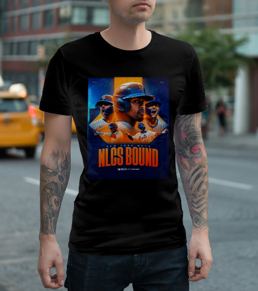 New York Mets NLCS Bound 2024 Players in Action T-Shirt