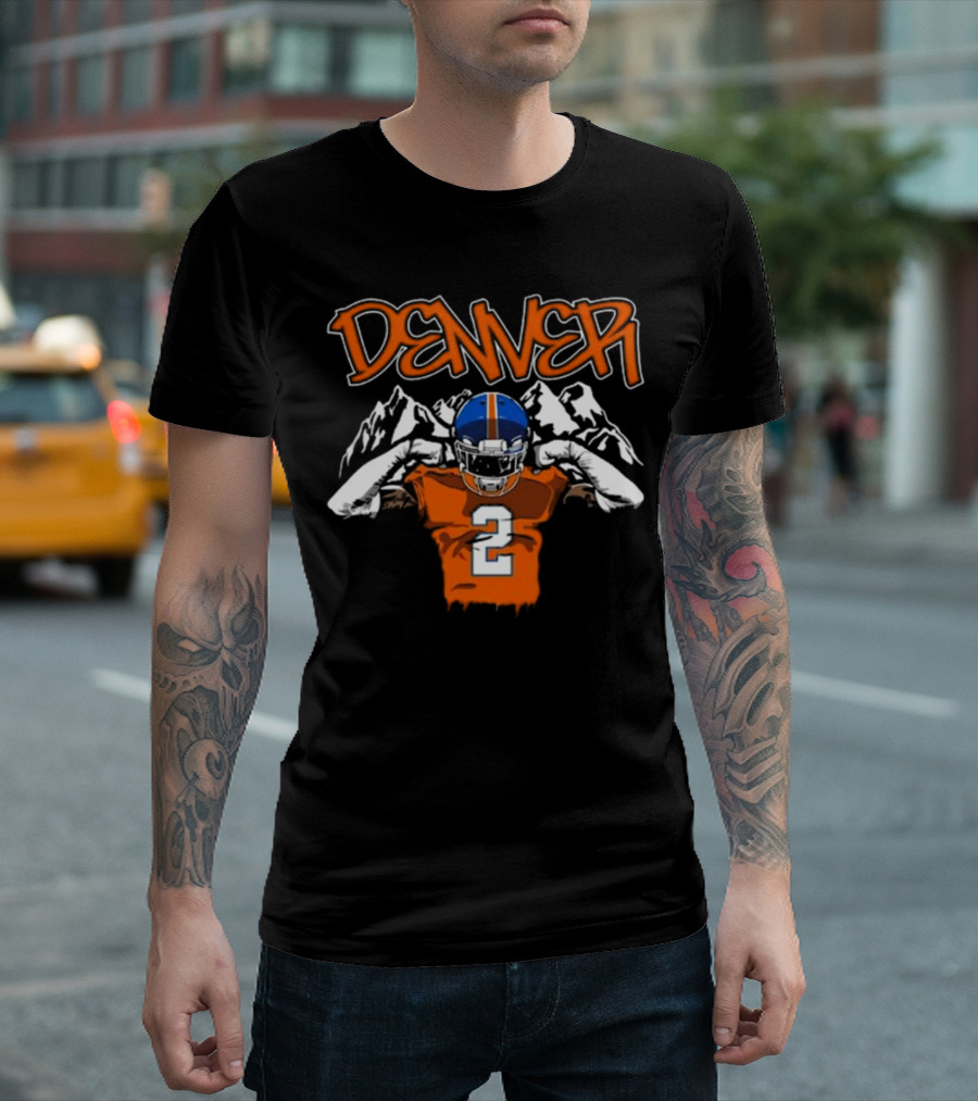 Denver Pat Surtain II Number 2 Football T-Shirt