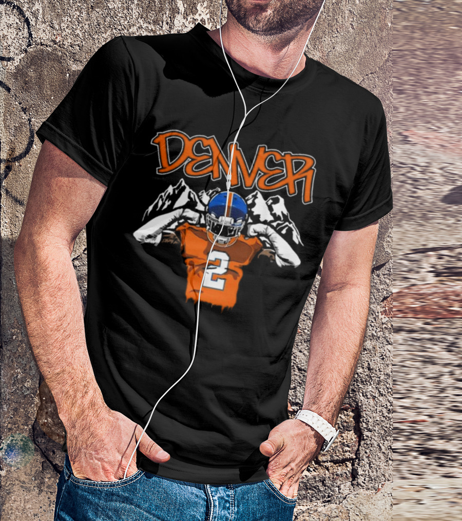 Denver Pat Surtain II Number 2 Football T-Shirt