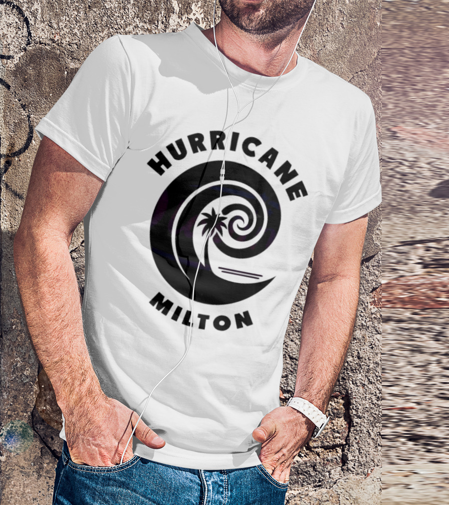 Hurricane Milton 2024 Season Wave And Palm T-Shirt