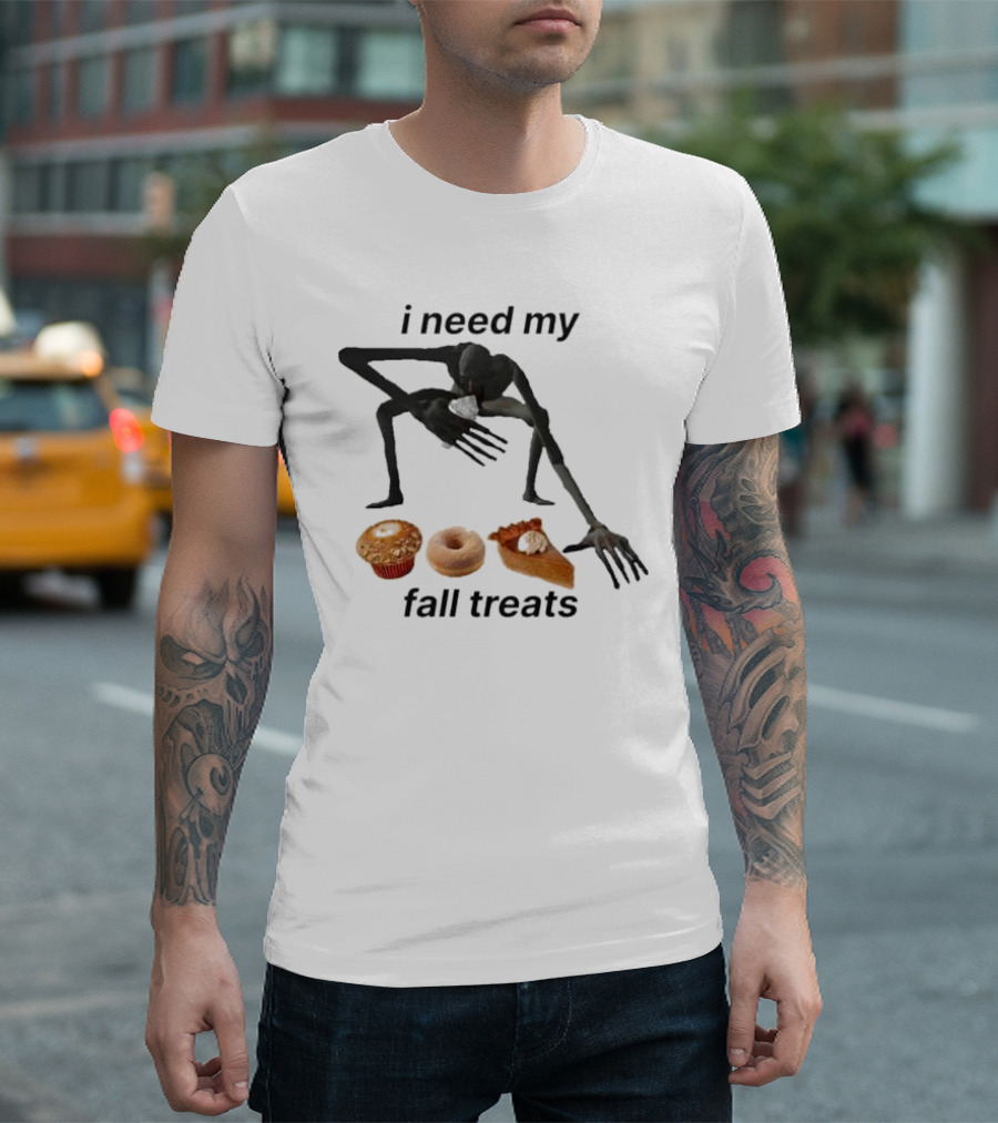 i need my fall treats Halloween muffin donut pie T-Shirt