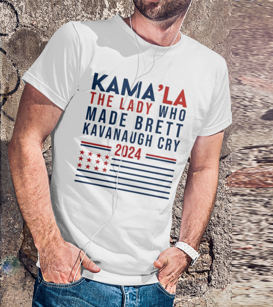 KAMA’LA THE LADY WHO MADE BRETT KAVANAUGH CRY 2024 WITH STARS AND STRIPES MOTIF T-Shirt