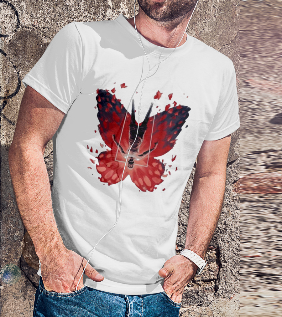 Silent Hill 2 Coicted Form Red Butterfly T-Shirt