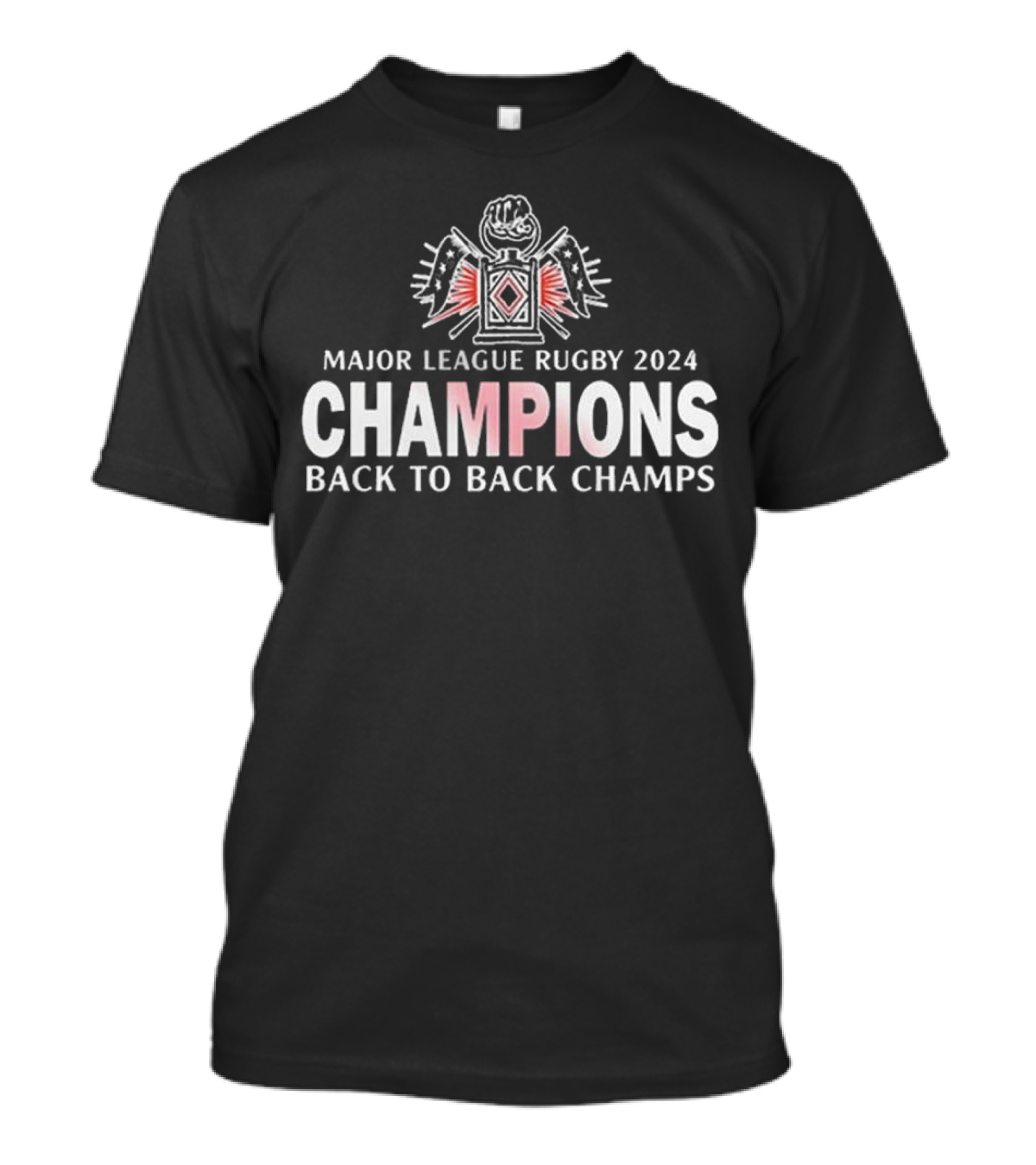 Major League Rugby 2024 Champions Back To Back Champs New England Free Jacks Victory T-Shirt
